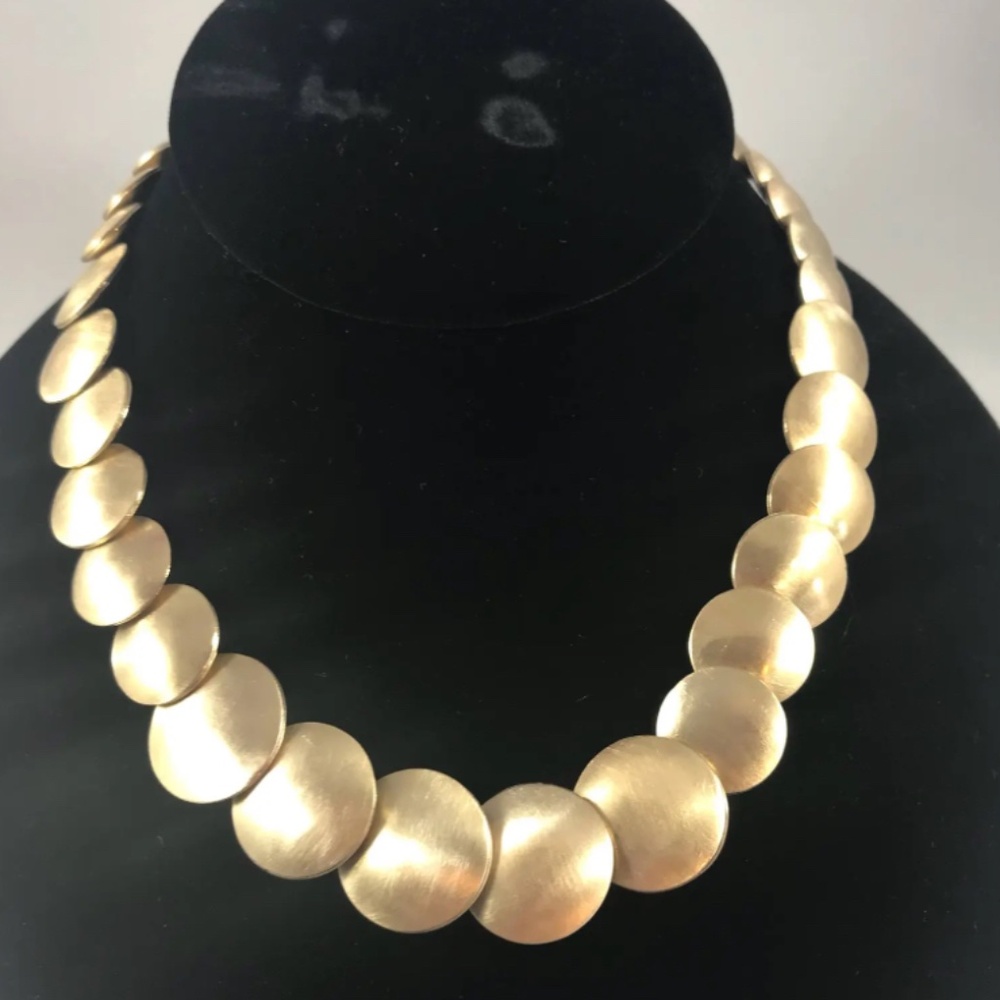 COPY - Custom graduated brass disc neclass.